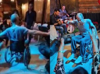 Τον χειροκροτούσαν πεσμένοι στα γόνατα: Ο Γιάννης χόρεψε λεβέντικο ζεϊμπέκικο σε καροτσάκι & “μάγεψε” κόσμο