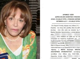 Τούμπα όλα: Συμβολαιογραφικές πράξεις με το «Χαμόγελο του Παιδιού» ανατρέπουν τη διαθήκη της Μαίρης Χρονοπούλου