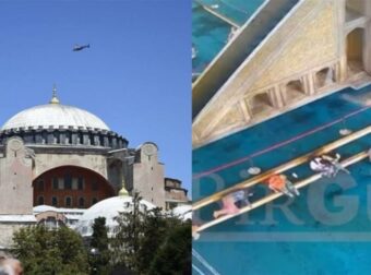 Αγια Σοφιά: Οι Τούρκοι αφήνουν το Νο1 σύμβολο του Χριστιανισμού να ρημάζει – Θραύσματα πέφτουν από τον τρούλο μπροστά στους επισκέπτες (video)