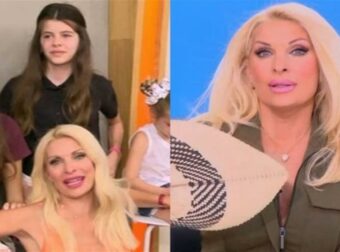 «Μαμά τι είναι αυτό το μια σταλίτσα;» – Στήλη άλατος η Μενεγάκη με την αντίδραση που είχαν οι κόρες της βλέποντας το νυφικό της (video)