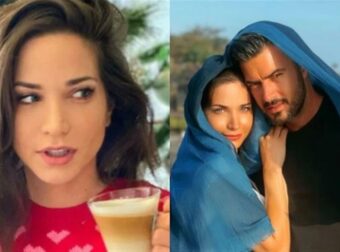 Πελώριο και εντυπωσιακό το χριστουγεννιάτικο δέντρο στο σπίτι των Γερονικολού & Τσιμιτσέλη – Το στόλισε η ηθοποιός με κατακόκκινες μπάλες δίπλα στο τζάκι