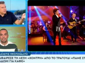 «Θα διαγράψουμε τη λέξη χοντρός; Για να μην τρελαθώ» – Η τοποθέτηση του Λιάγκα για το τραγούδι της Πρωτοψάλτη, “Άδωνις”