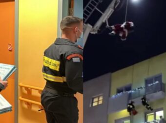 Μπράβο μάγκες: Οι ιπτάμενοι πυροσβέστες “σκαρφάλωσαν” στο Ογκολογικό νοσοκομείο και μοίρασαν δώρα στα παιδιά γεμίζοντας χαρά και χαμογέλα