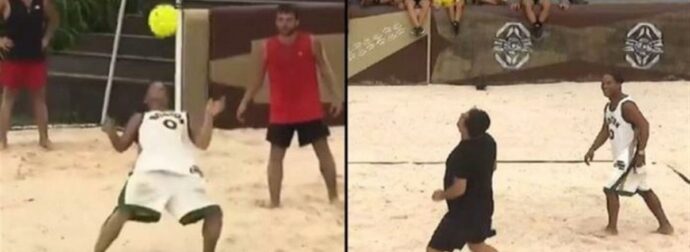 Survivor – Ροναλντίνιο: Έπαιξε ποδοβόλεϊ με τον Ατζούν και έβαλε μαγικό «ψαλιδάκι» (video)