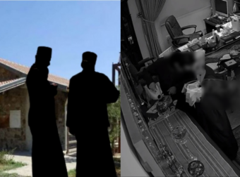 “Γέμισέ το να «κολυμπώσει»”:Το βίντεο με τους μοναχούς να γεμίζουν μύρο τον σταυρό για να πείσουν τους πιστούς για θαύμα