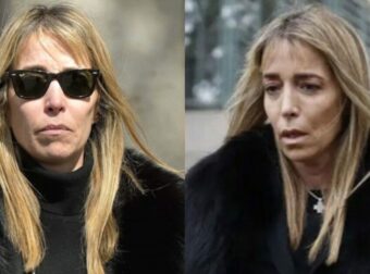Αγκαλιά με τον 8χρονο γιο της: Ράκος η δημοσιογράφος Νάντια Χαλαμανδάρη στην κηδεία του γαλαζοαίματου συζύγου της